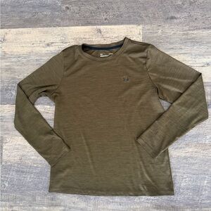 Under Armour Tech Long Sleeve in Olive Green